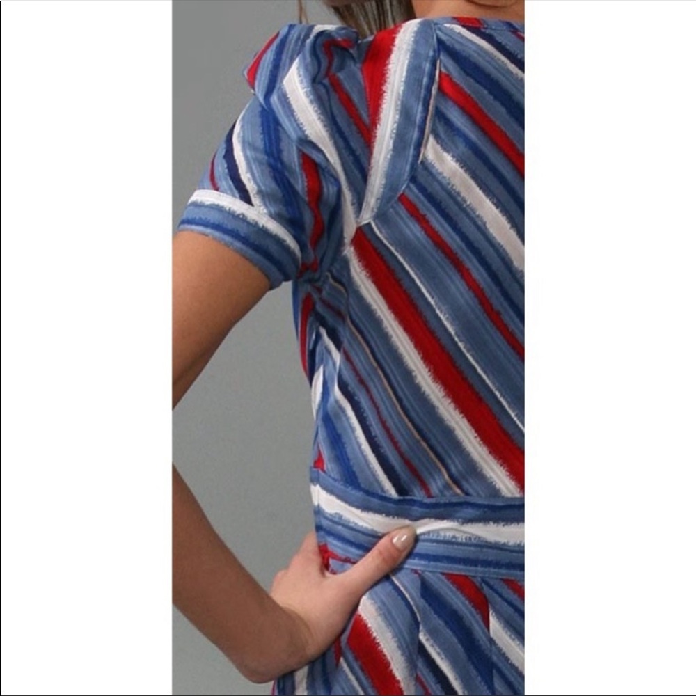 Marc By Marc Jacobs | Flutter Sleeved Striped Dre… - image 5